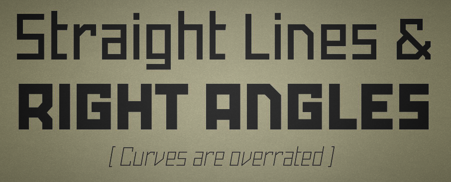 Straight lines and right angles
