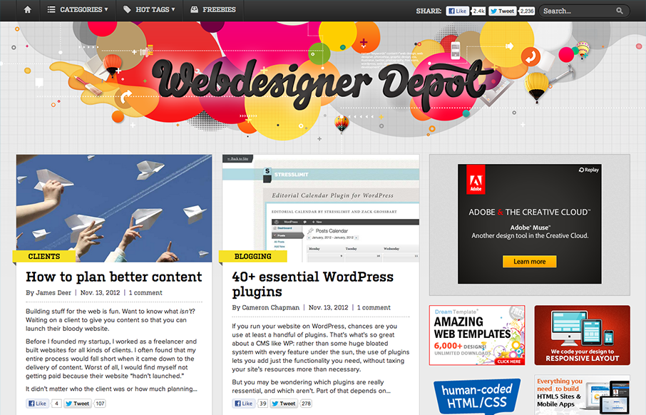 Webdesigner Depot Unmatched Style