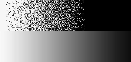 picture of a dithered gradient and the source