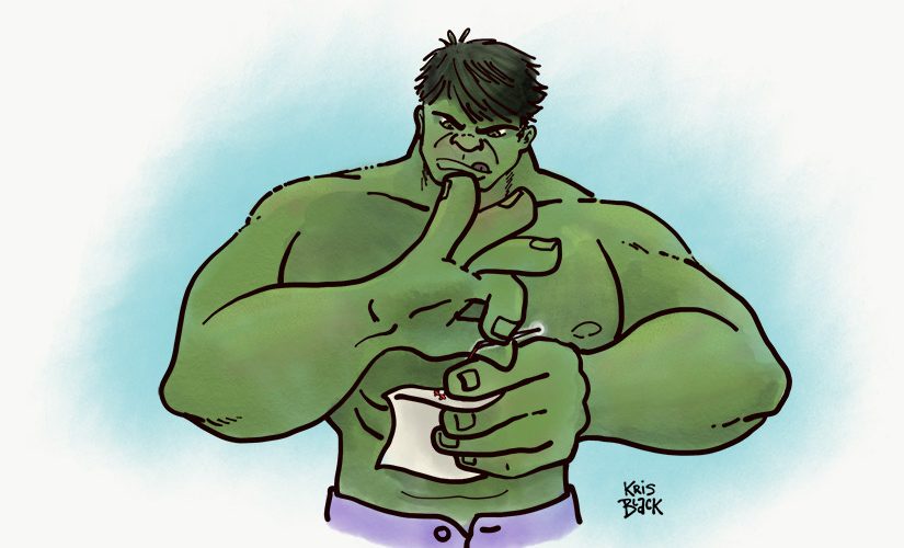 Hulk-Needlepointing