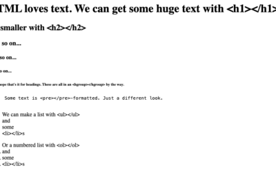 Every HTML element