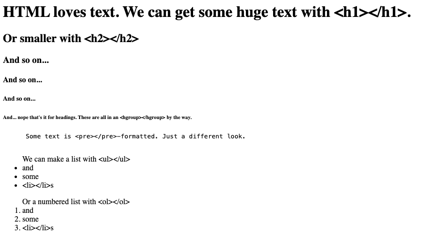 Every HTML element