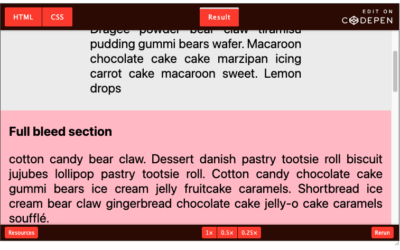 Full-Bleed Layout with Modern CSS