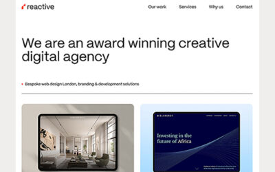 Web design London – Reactive