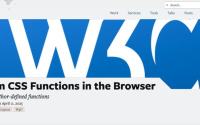 Custom CSS Functions in the Browser