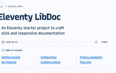 Eleventy LibDoc