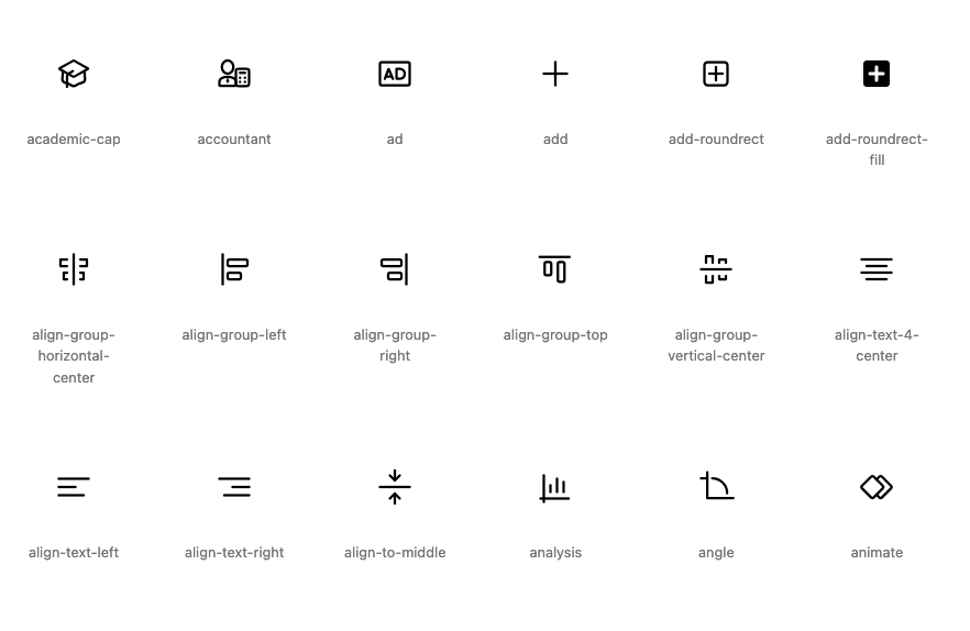 Obra Icons