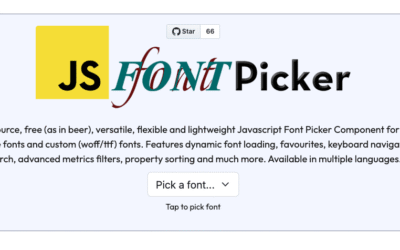 js Font Picker