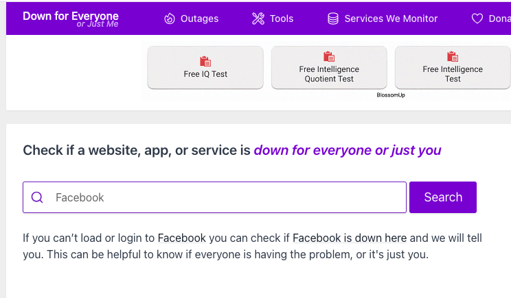 Down for everyone or just me