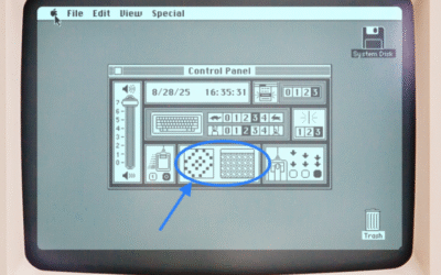 Classic 8×8-pixel B&W Mac patterns