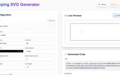 Typing SVG Generator