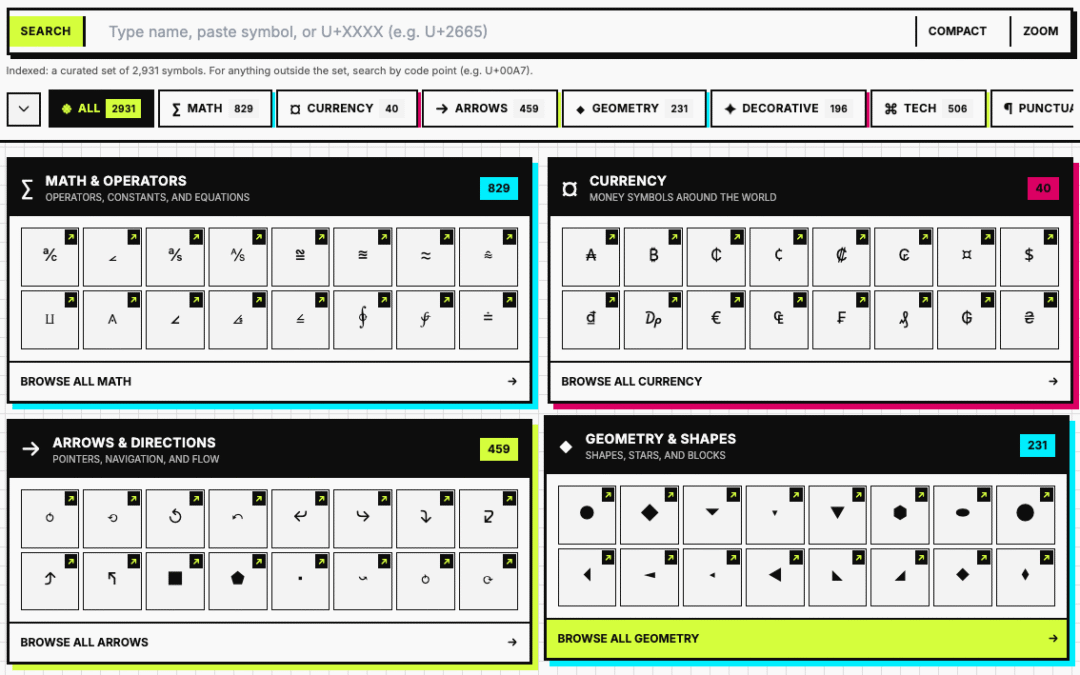 Symbols Font Generator