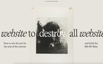 A website to destroy all websites.