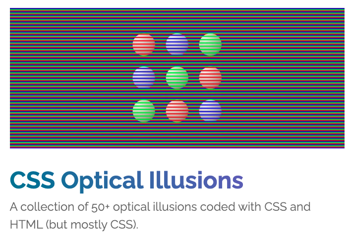 CSS Optical Illusions