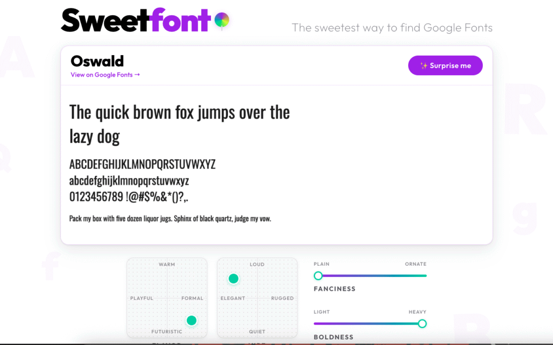 Sweetfont