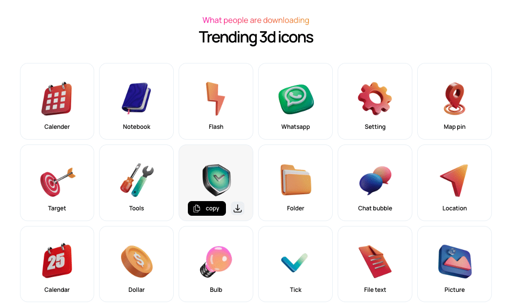 3D Icons