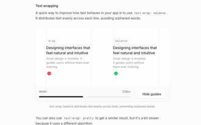 Details that make interfaces feel better