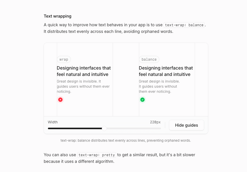 Details that make interfaces feel better