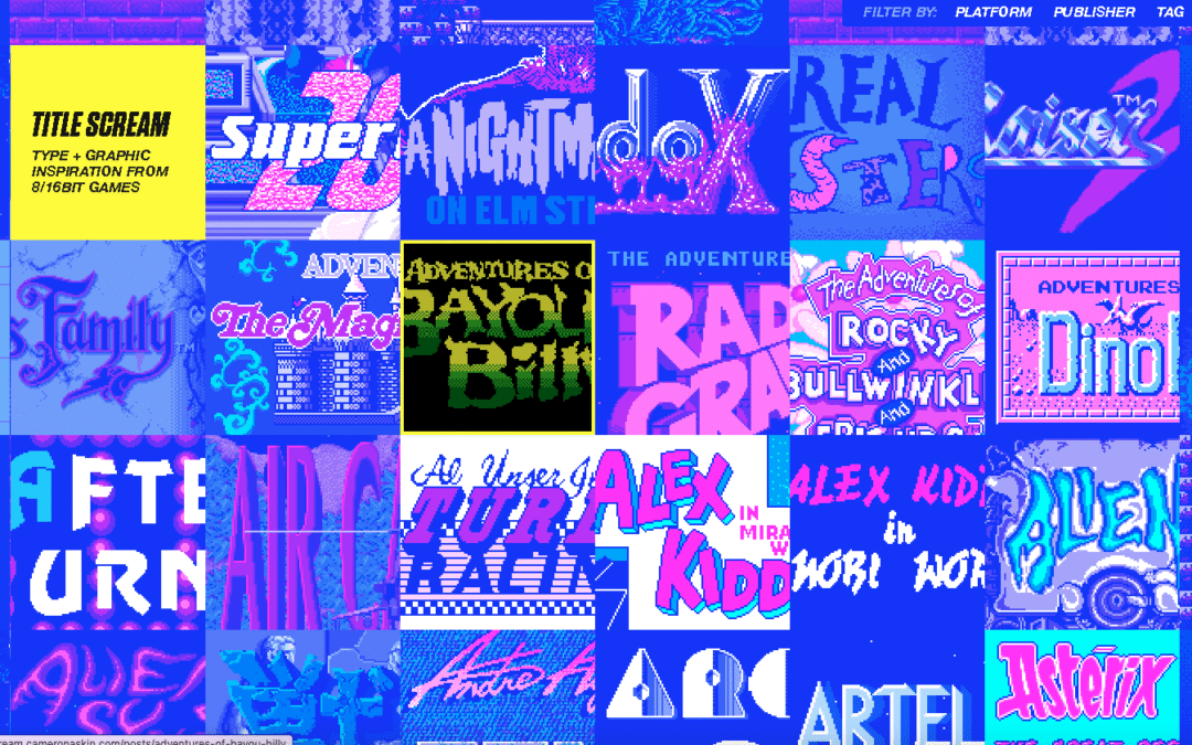 8 Bit Game Title Screens