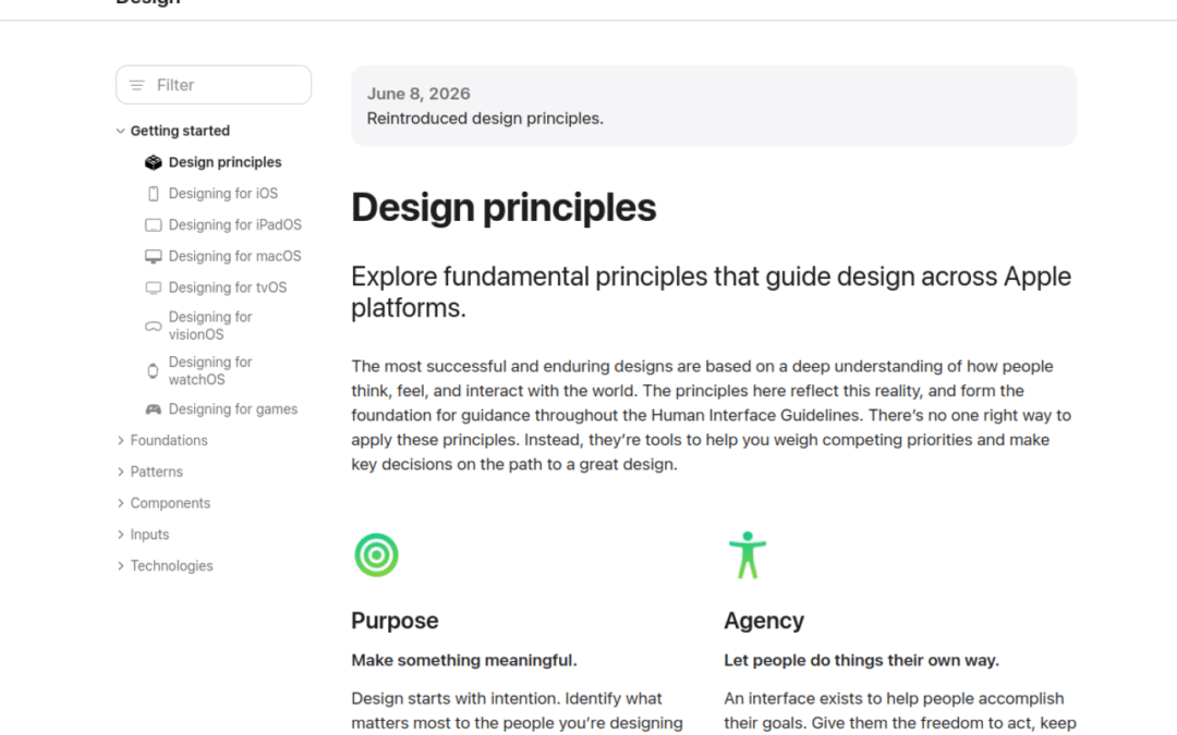 Design principles | Apple Developer Documentation