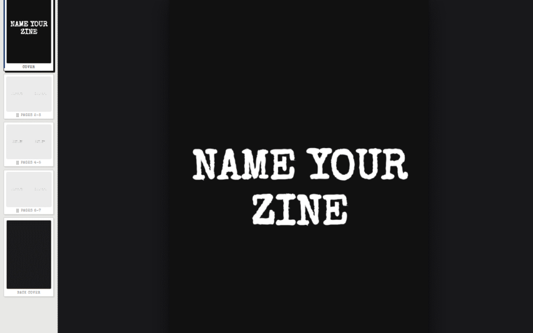 Dirty Little Zine — Free 8-Page Printable Zine Maker