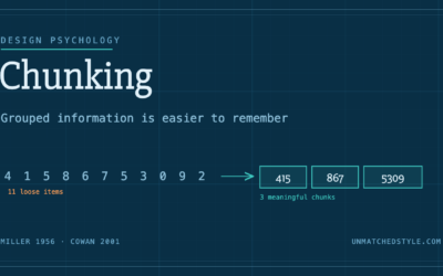 Chunking: How to Design for a Brain That Can Only Hold Four Things